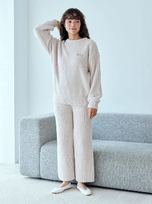 Basic Powder Pullover & Long Pants Loungewear Set