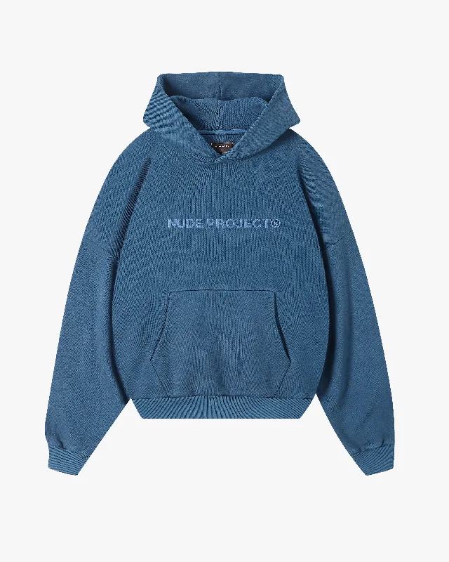 BOXY HOODIE BLUE