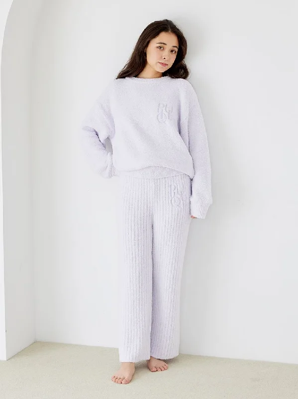 Colorful Powder Pullover & Long Pants Loungewear Set