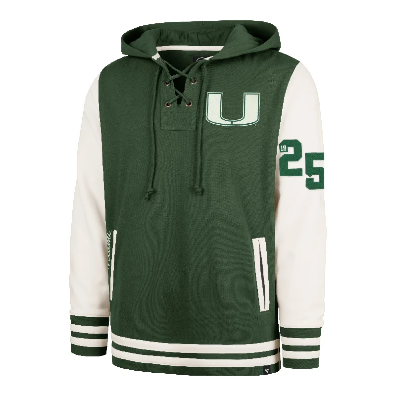 MIAMI HURRICANES LETTERMAN FIELD LATERAL '47 LACER HOOD