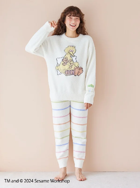 【SESAME STREET】Motif Jacquard Pullover & Long Pants Set