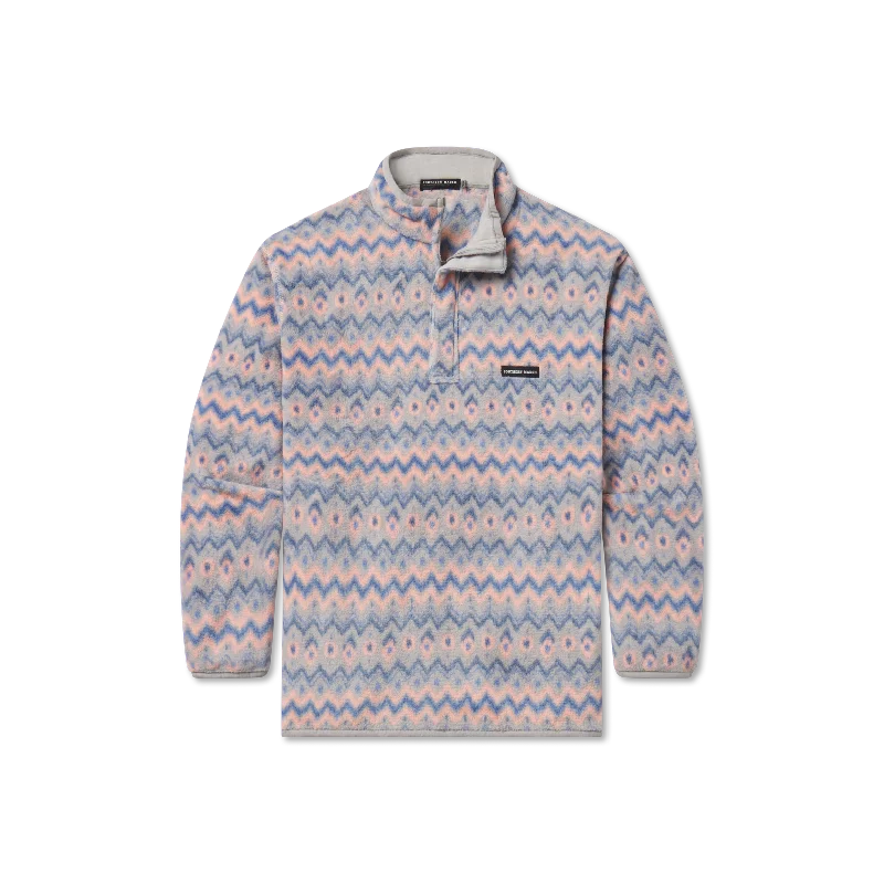 Tangier Ikat Fleece Pullover