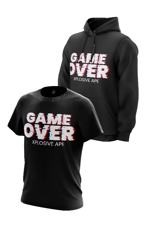 XAPE Game Over Hoodie & Tee - Black