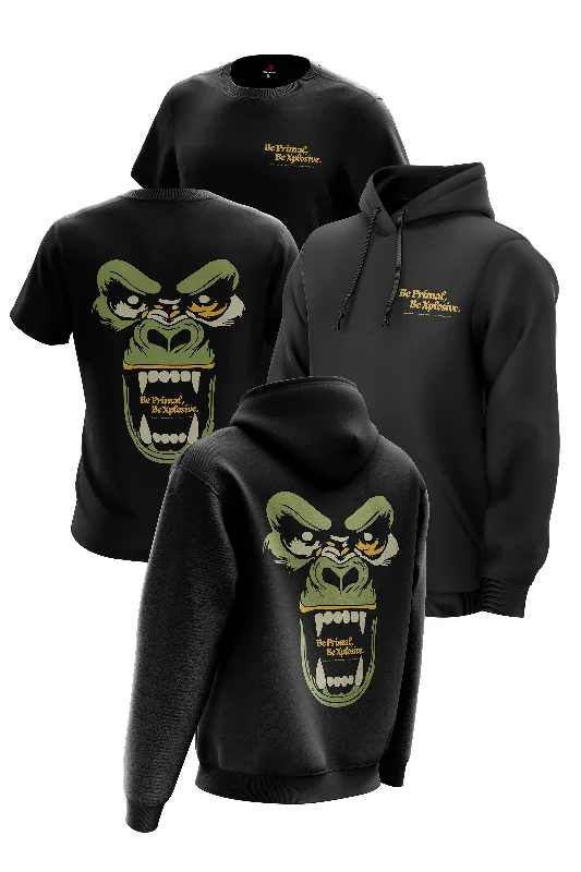 XAPE Primal Rage V3 Hoodie & Tee - Black