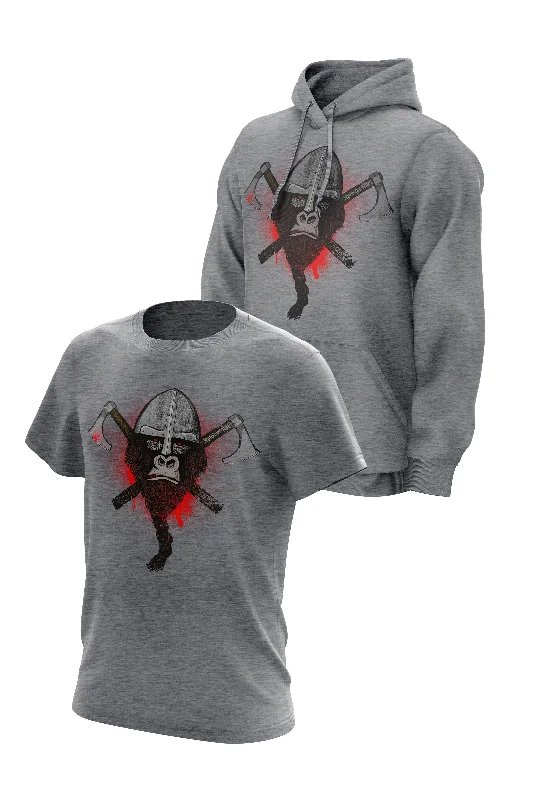 XAPE Viking Hoodie & Tee Combo - Grey