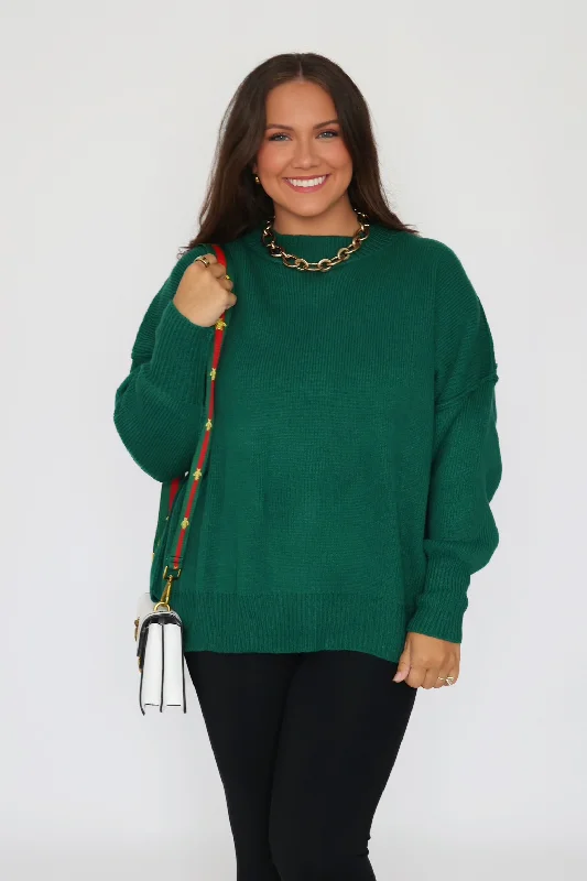 Erin Oversized Sweater -  Green