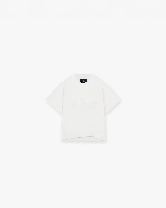 Mini Rep Applique T-Shirt - Flat White