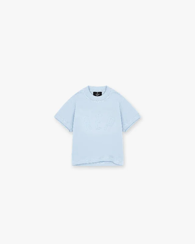 Mini Rep Applique T-Shirt - Powder Blue