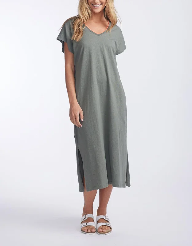 St. Lucia T-Shirt Dress - Khaki