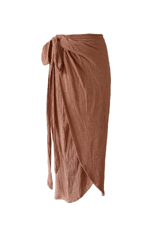 Tatiana Skirt Dark Terracotta