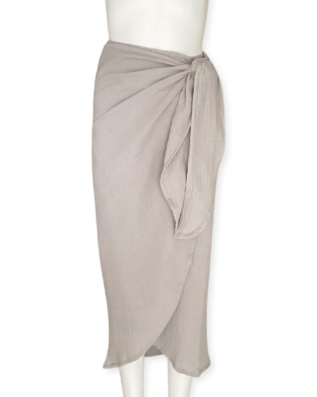 Tyra Tulip Skirt - Gray