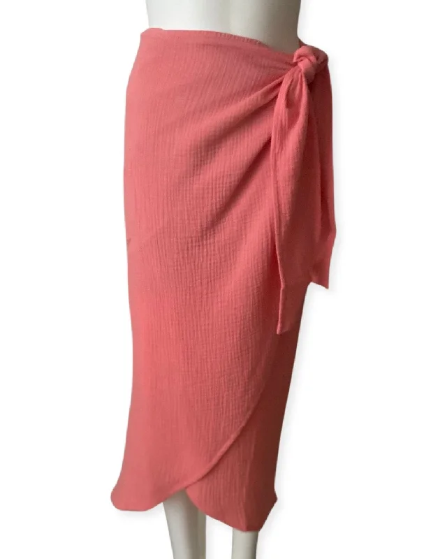 Tyra Tulip Skirt - Flamingo