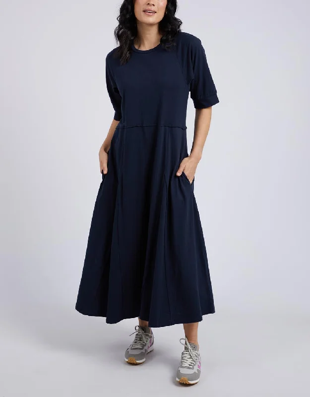 York Midi Dress - Navy